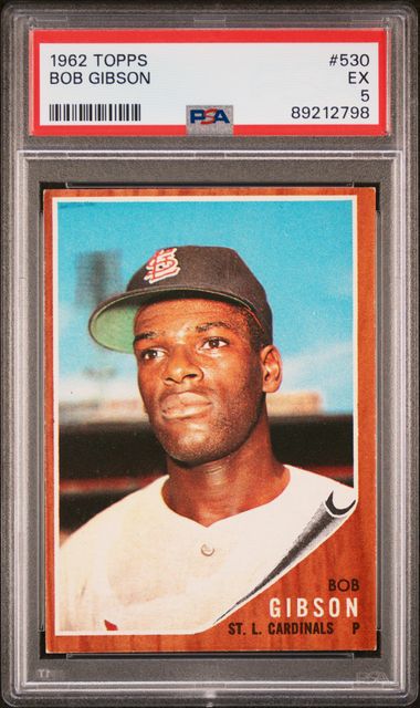 Baseball Topps Bob Gibson 1962 Topps #530 PSA 5