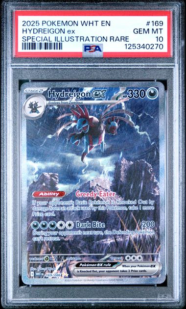 Pokémon Hydreigon EX PokéMon White Flare Special Illustration Rare #169/086 PSA 10
