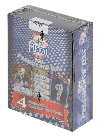 Pokémon 2026 Leaf Metal Presidents' Day Hobby Box