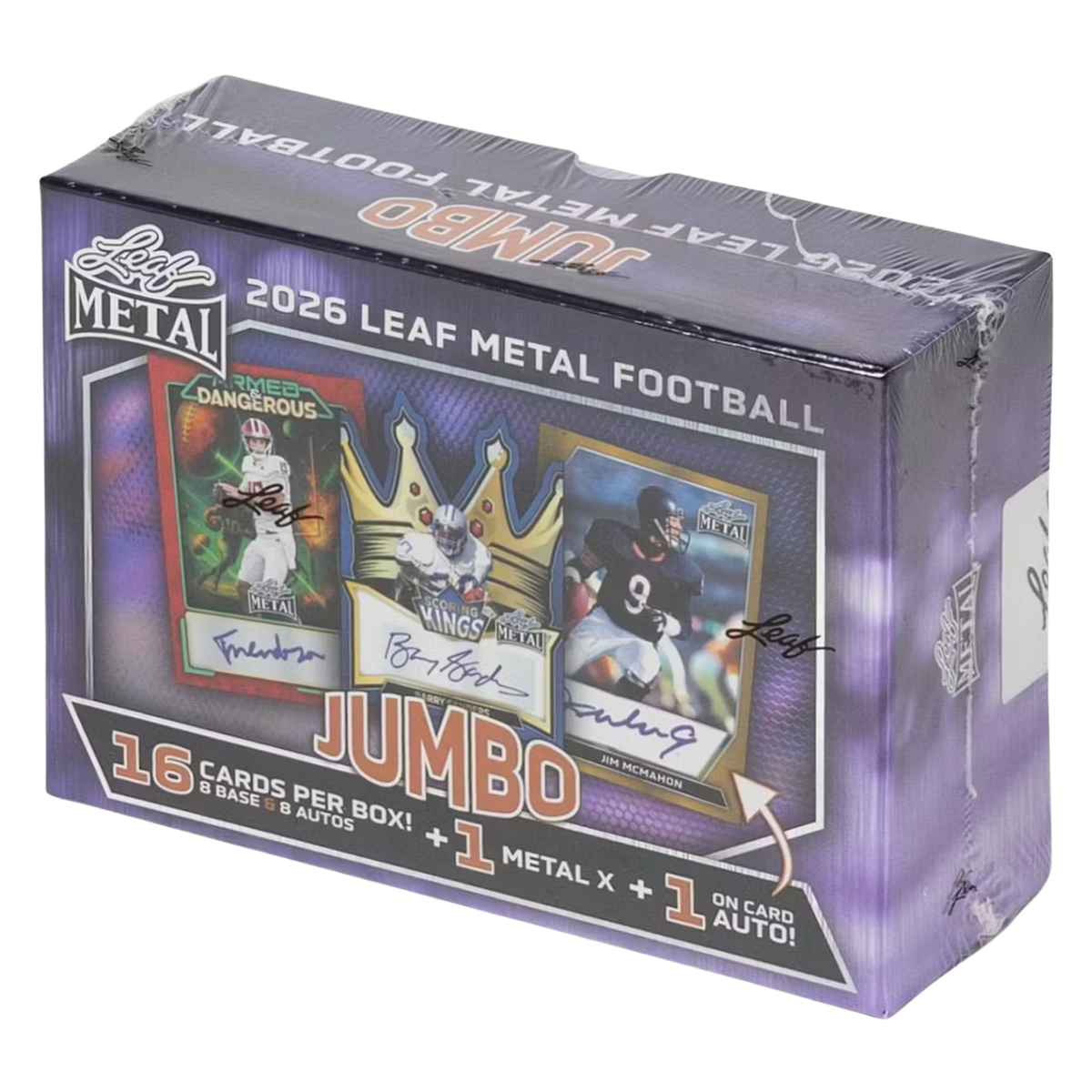 Sports 2026 Leaf Metal Football Hobby Jumbo Box