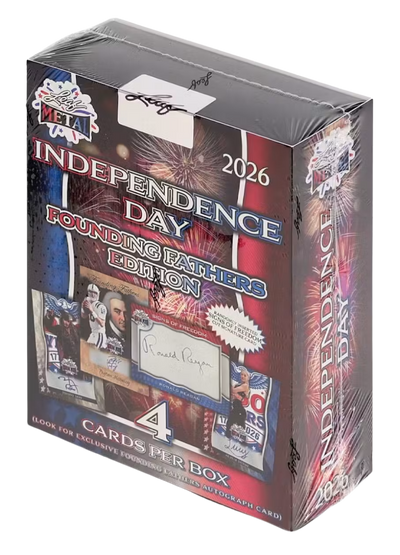 Pokémon 2026 Leaf Metal Independence Day Founding Fathers Box