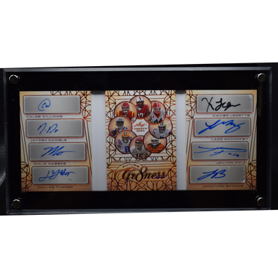 Sports 2024 Leaf Trinity Football - Williams , Daniels , Nabers , Turner , Legette , Mcconkey , Polk , Brooks - Future Gr8ness Auto /25