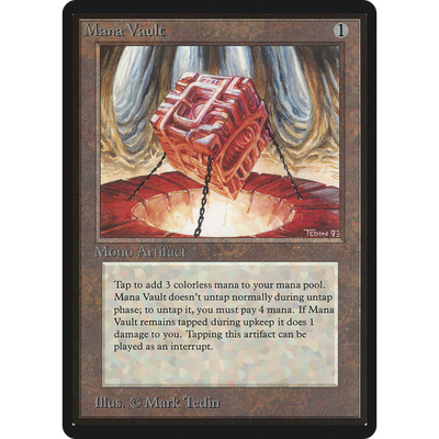 Magic The Gathering Mana Vault [Limited Edition Beta]