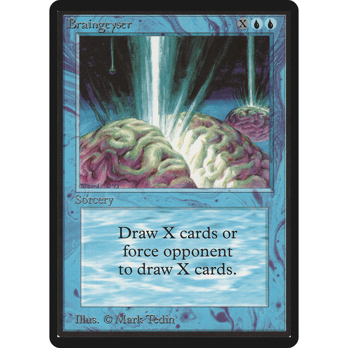 Magic The Gathering Braingeyser [Limited Edition Beta]