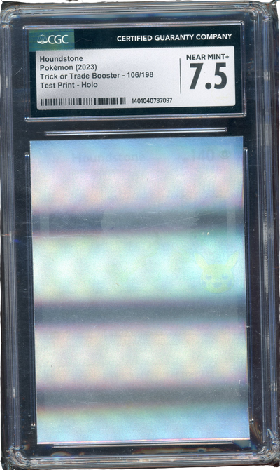 Pokémon CGC 7.5 Houndstone Trick Or Trade *Test Print* Holo