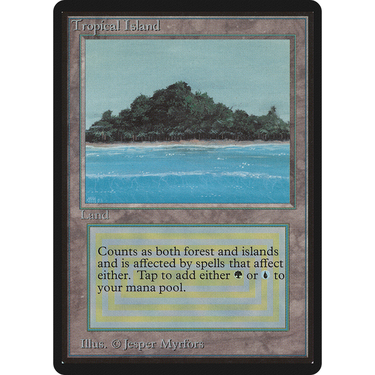 Magic The Gathering Tropical Island [Limited Edition Beta]
