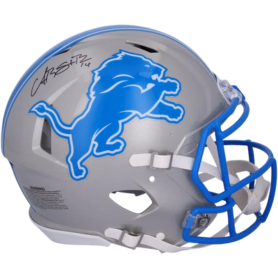 Football Amon-Ra St. Brown Autographed Detroit Lions Full-Size Authentic On-Field Speed Helmet (Fanatics Coa)