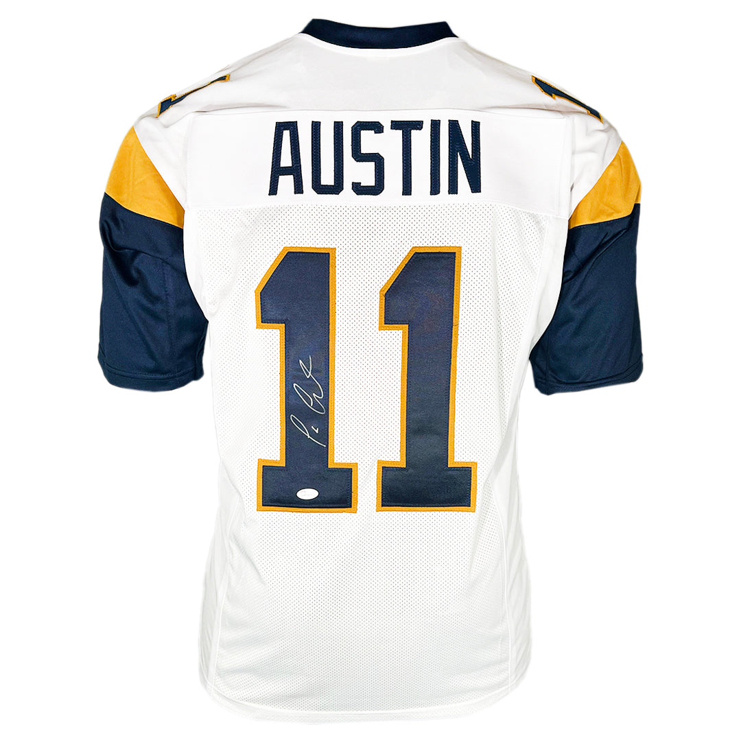 Tavon Austin Signed St. Louis White Football Jersey (Jsa)