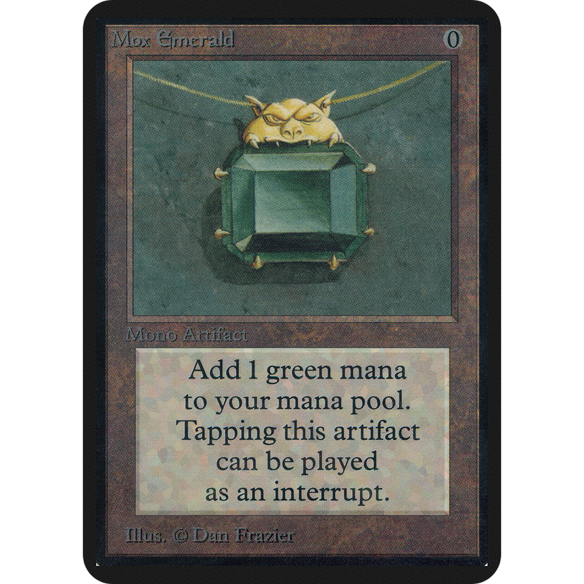 Magic The Gathering Mox Emerald [Limited Edition Alpha]