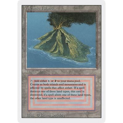 Magic The Gathering Volcanic Island [Revised Edition]