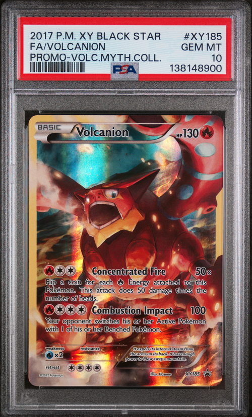 Pokémon PSA 10 Fa/Volcanion Promo-Volc.Myth.Coll.