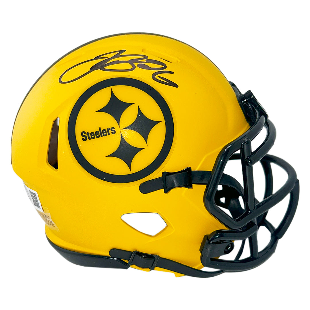 Le'veon Bell Signed Pittsburgh Steelers Rave Mini Football Helmet (Beckett)