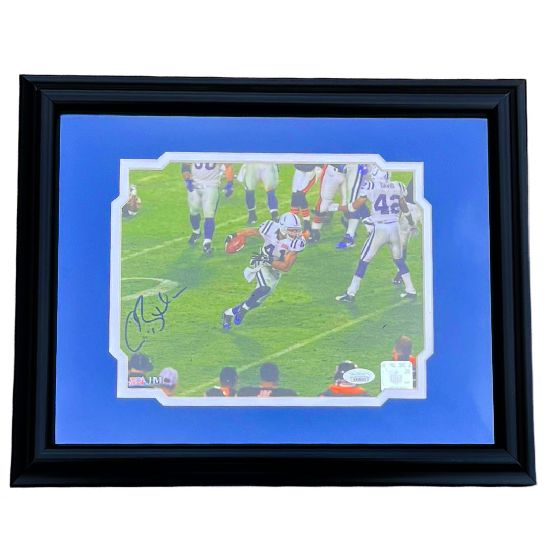 Antoine Bethea Signed Indianapolis Pose 1 Football Framed 8X10 Photo (Jsa)