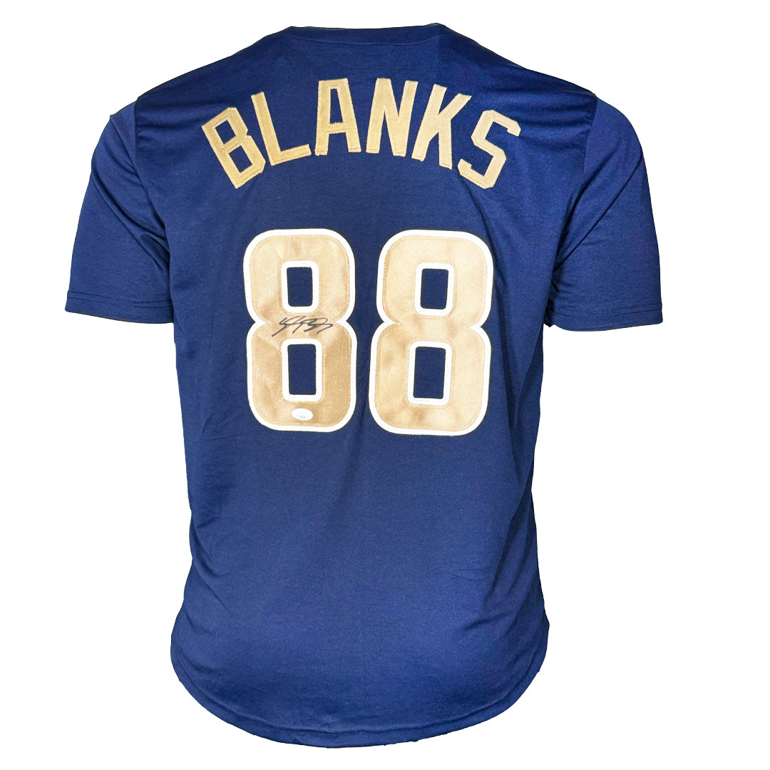 Kyle Blanks Signed San Diego Navy Baseball Jersey (Jsa)