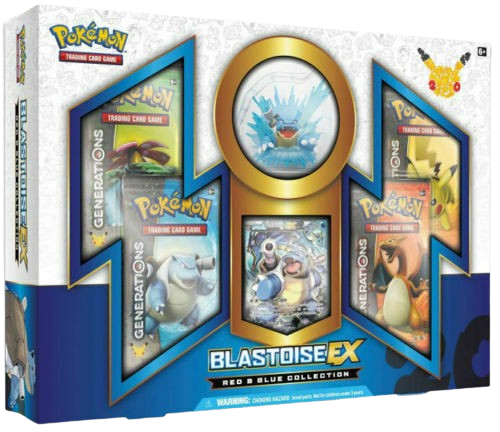 Red & Blue Blastoise Ex Collection Box