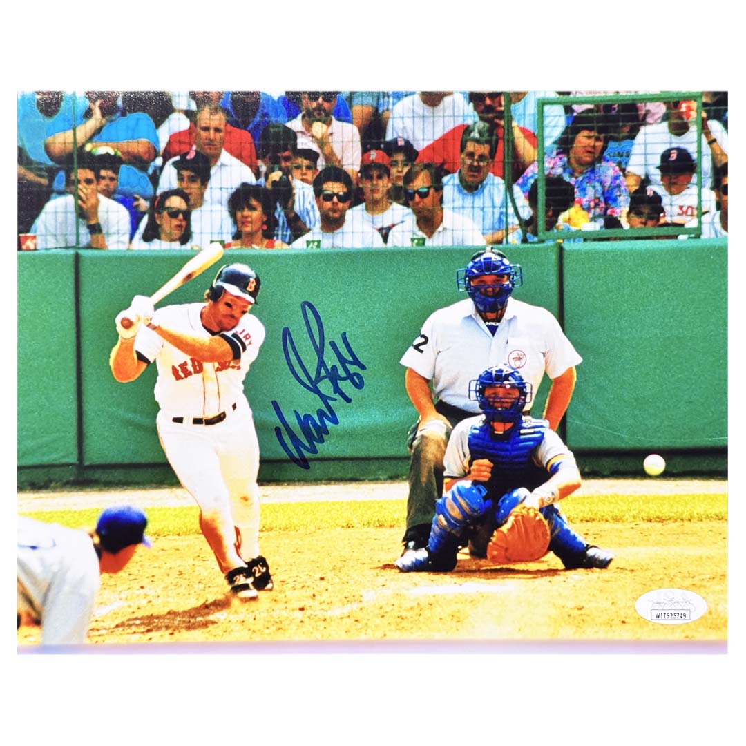 Wade Boggs Signed Boston Pose 2 Baseball 8X10 Photo (Jsa)