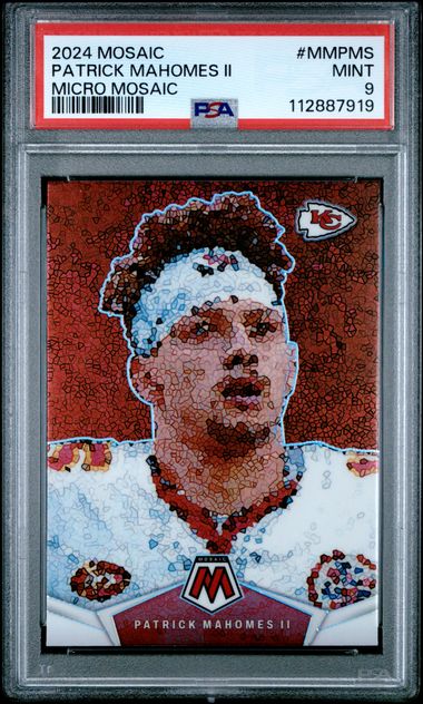 Sports Panini Patrick Mahomes Ii 2024 Panini Mosaic Micro Mosaic PSA 9