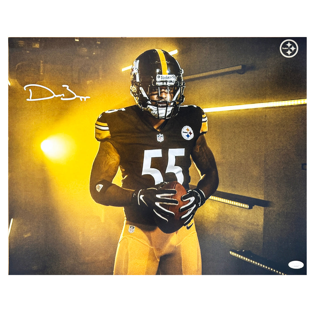 Devin Bush Signed Pittsburgh Football 16X20 Photo (Jsa)