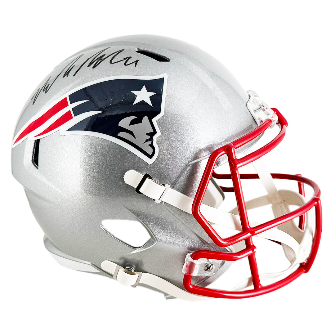 Malcolm Butler Signed New England Patriots Speed Full-Size Replica Football Helmet (Jsa)