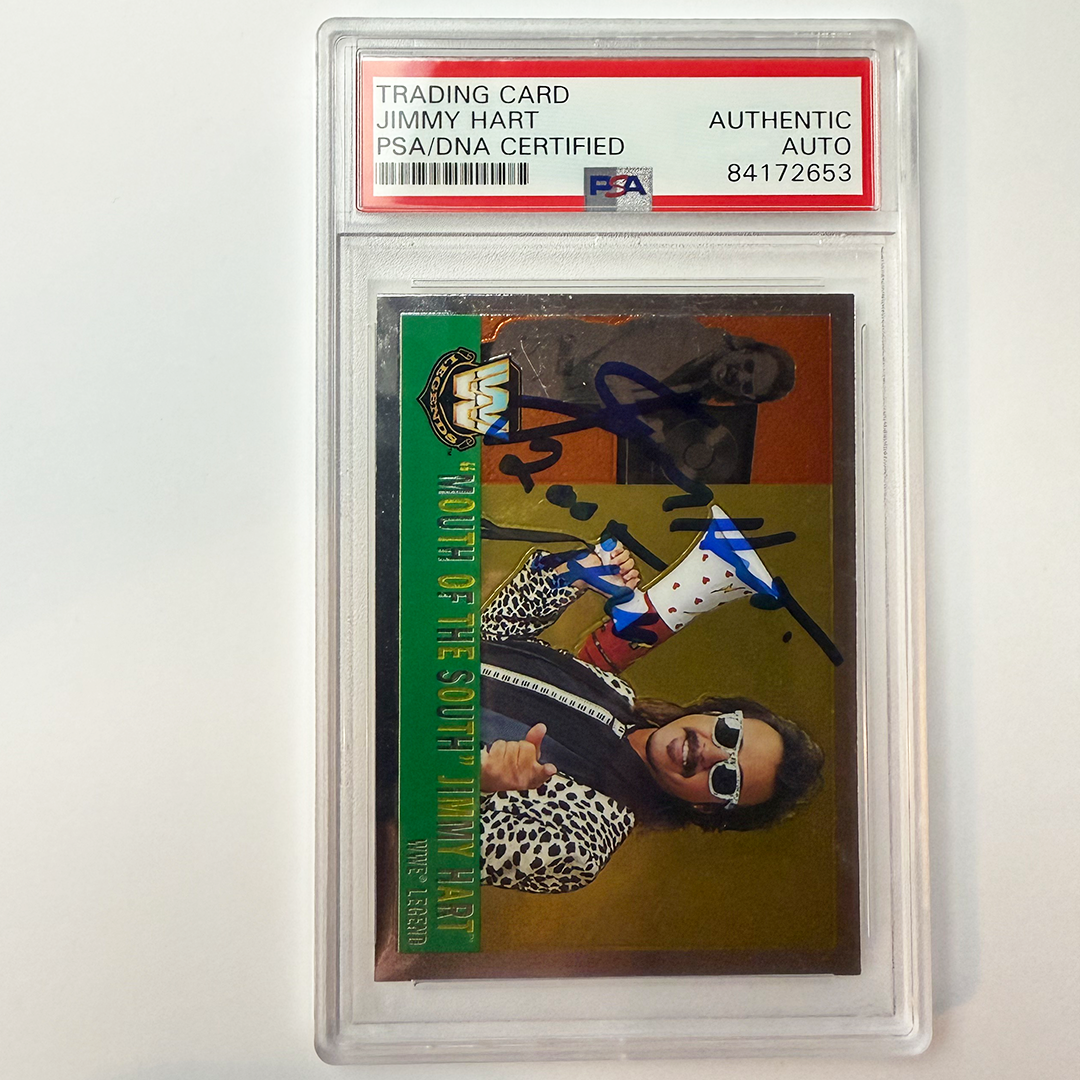 Jimmy Hart Signed 2005 Topps Chrome #82 2005 Hof PSA Auto Authentic