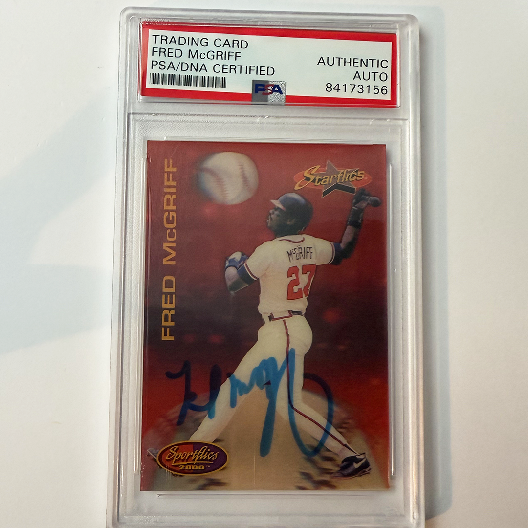 Fred Mcgriff Signed 1994 Sportsflics #185 PSA Auto Authentic