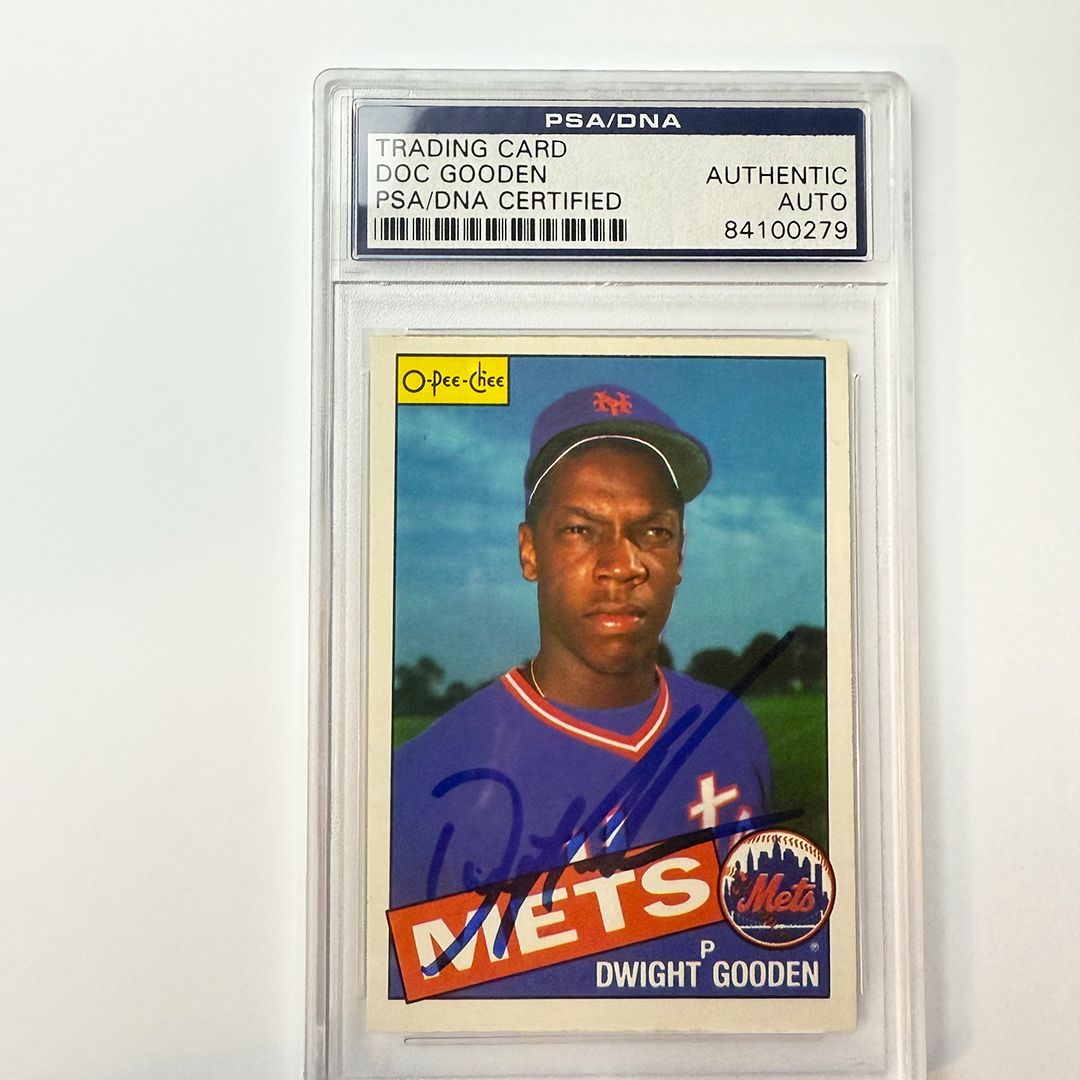 Dwight Gooden Signed 1985 Opc Rookie #130 PSA Auto Authentic