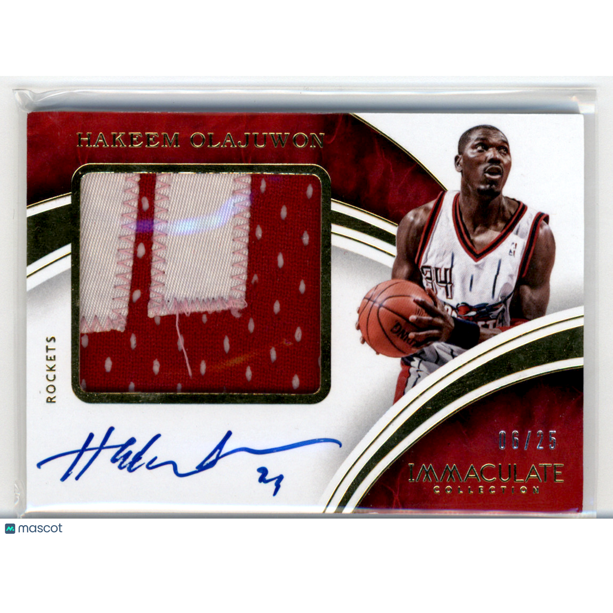 UFC MMA Panini 2016 Panini Immaculate Collection Hakeem Olajuwon #Ppa-Hol /25