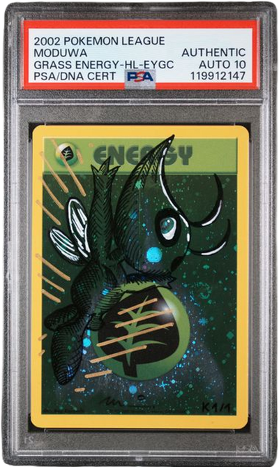 Pokémon PSA Auto 10 Moduwa Celebi Grass Energy-Holo
