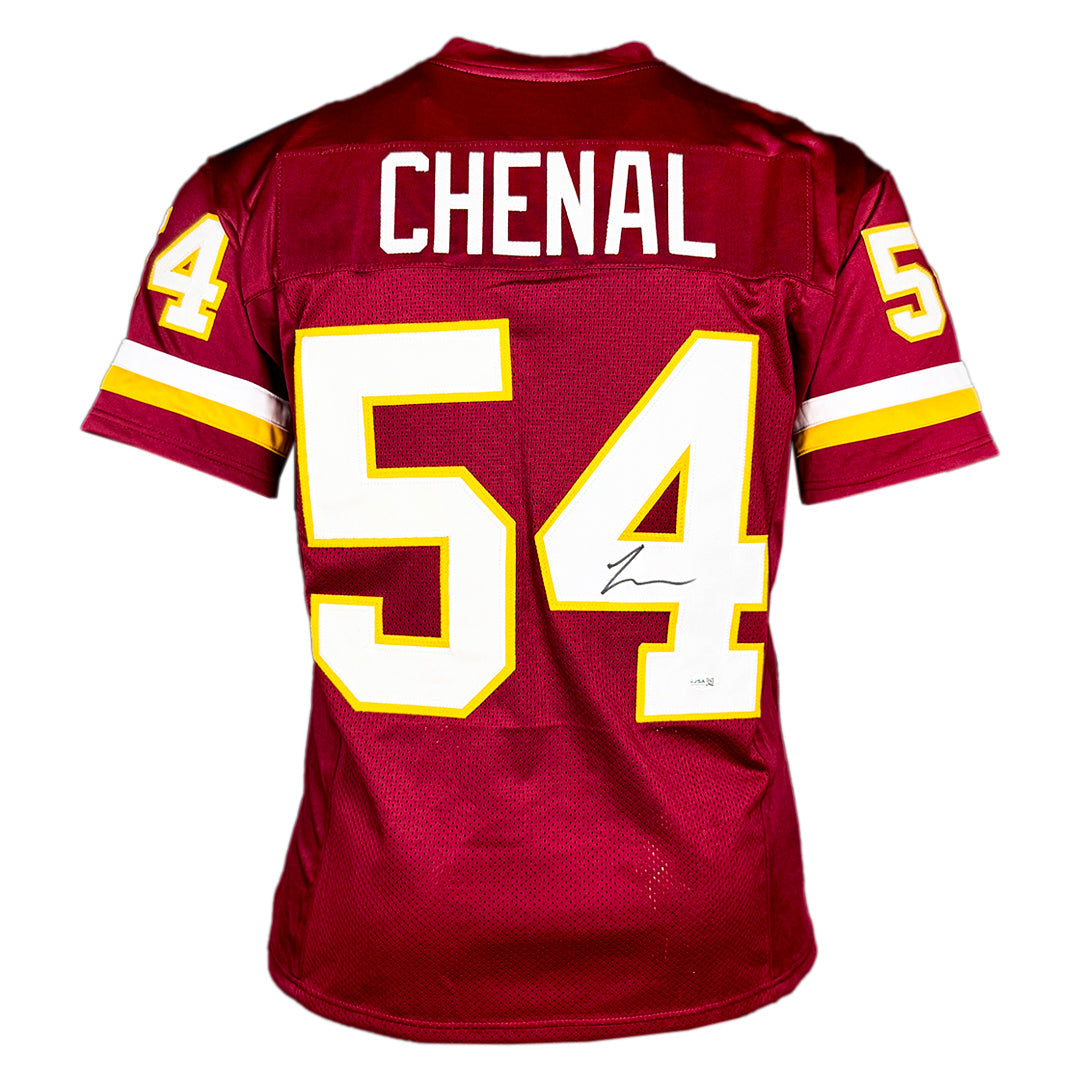 Leo Chenal Signed Washington Red Football Jersey (Jsa)