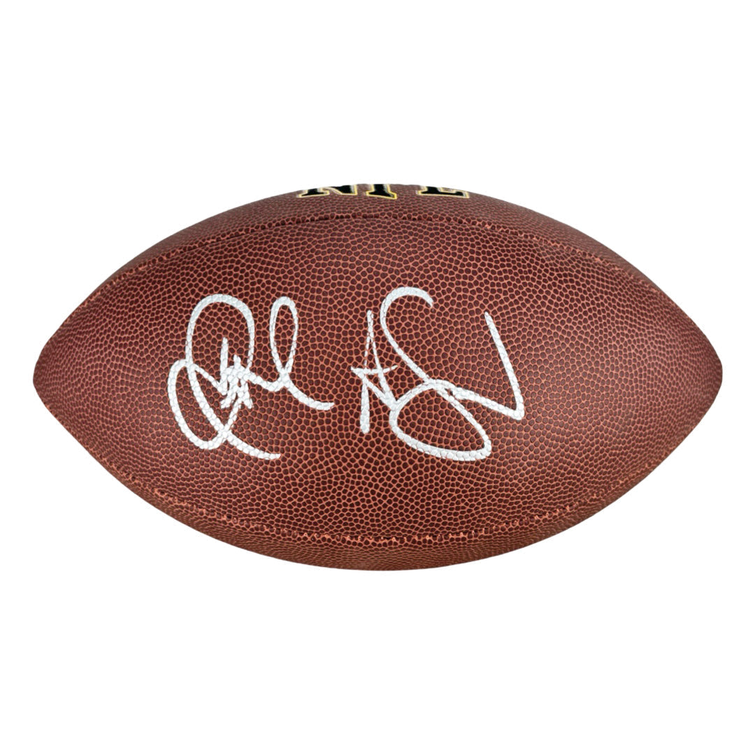 Jamal Anderson Signed Wilson Official NFL Replica Football (Jsa)