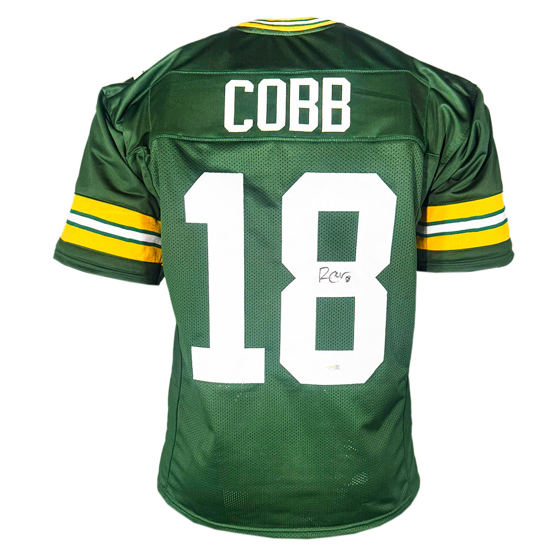 Randall Cobb Signed Green Bay Green Football Jersey (Jsa)