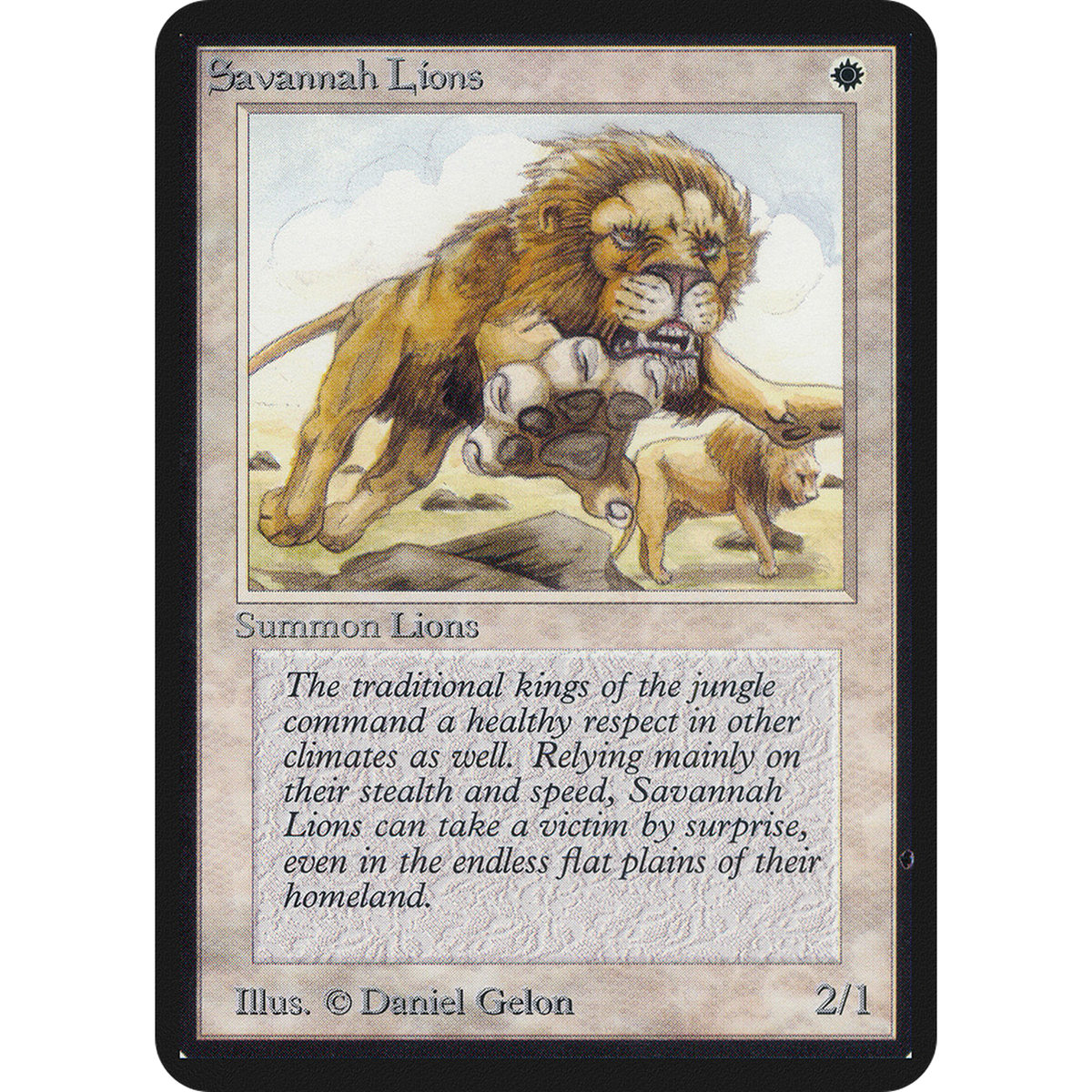 Magic The Gathering Savannah Lions [Limited Edition Alpha]