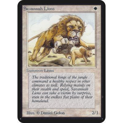 Magic The Gathering Savannah Lions [Limited Edition Alpha]