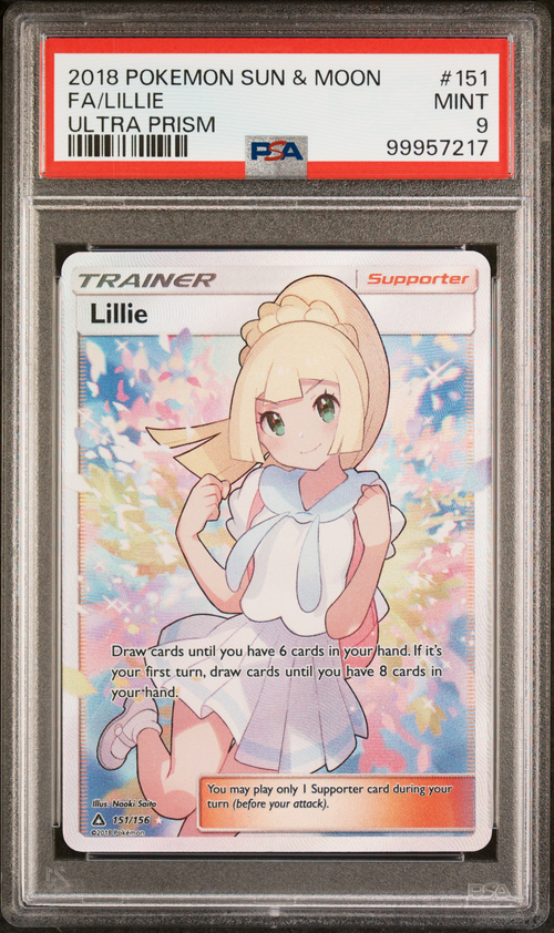 Pokémon PSA 9 Fa/Lillie Ultra Prism
