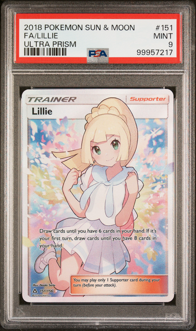 Pokémon PSA 9 Fa/Lillie Ultra Prism