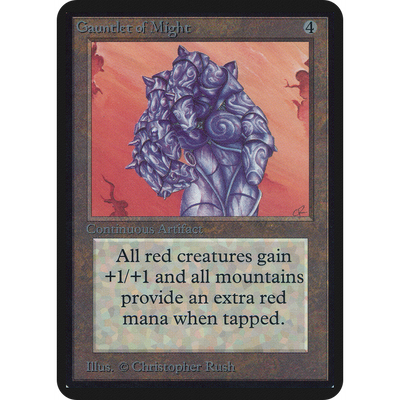 Magic The Gathering Gauntlet Of Might [Limited Edition Alpha]