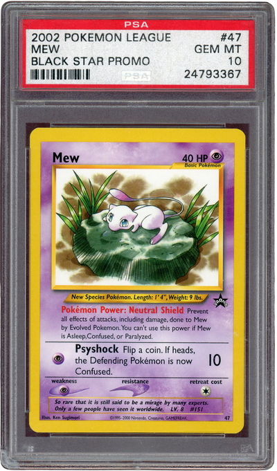 Pokémon PSA 10 Mew Black Star Promo