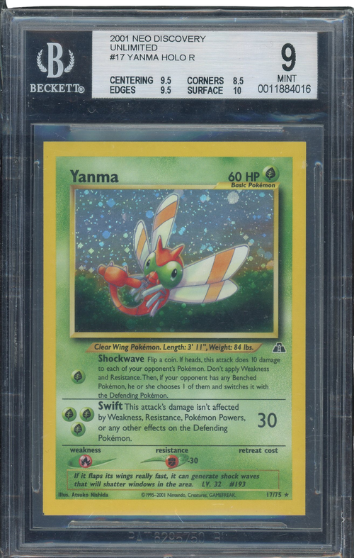 Sports BGS 9 Yanma Holo R Neo Discovery Square Cut