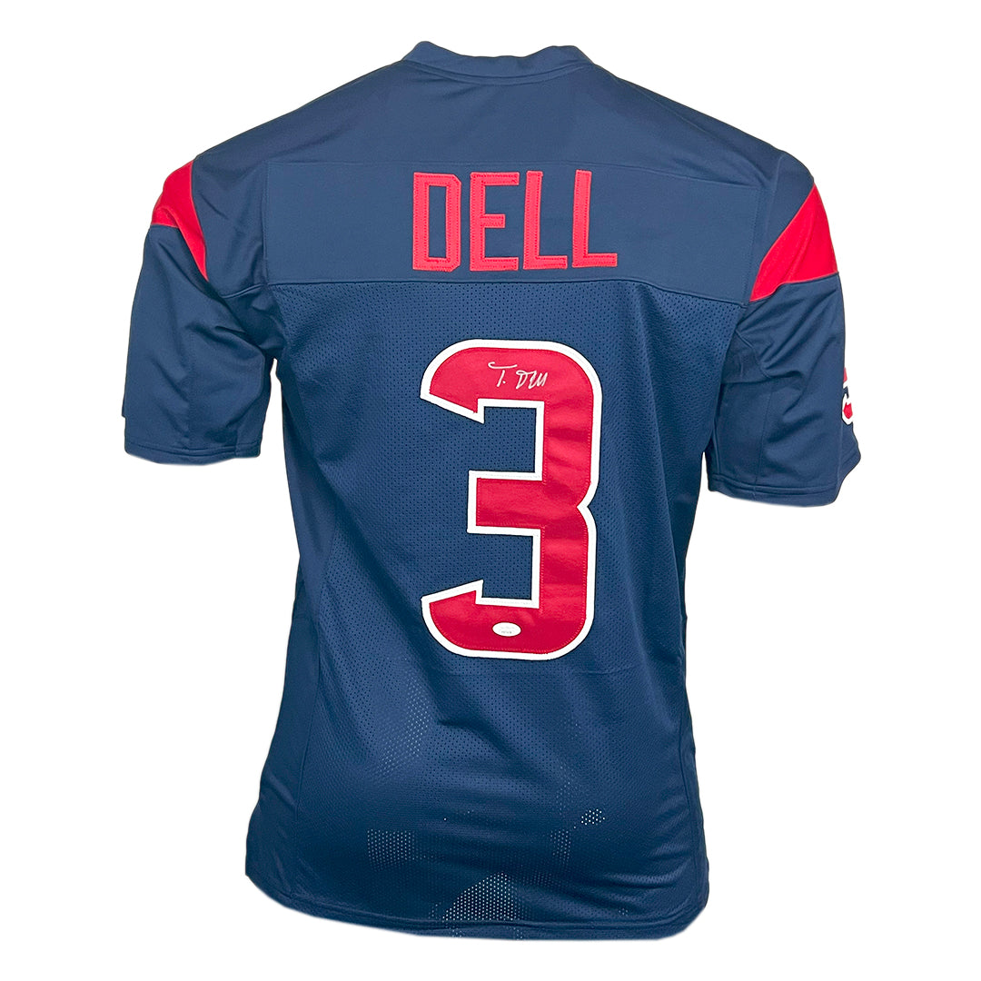 Tank Dell Signed Houston Color Rush Football Jersey (Jsa)
