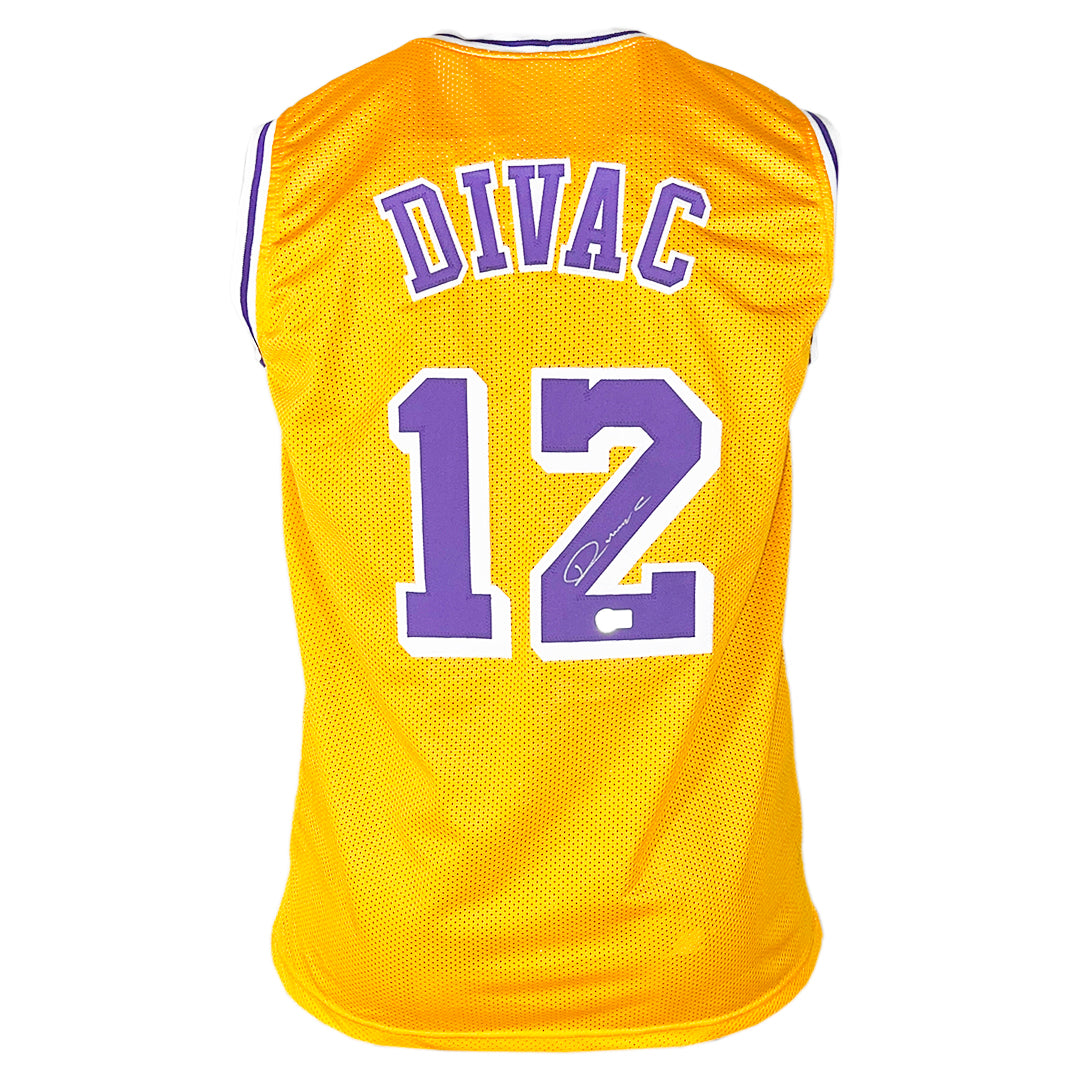 Vlade Divac Signed Los Angeles Yellow Basketball Jersey (Beckett)