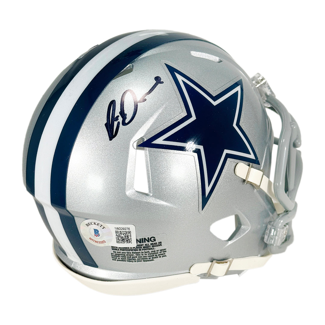 Rico Dowdle Signed Dallas Cowboys Speed Mini Football Helmet (Jsa)