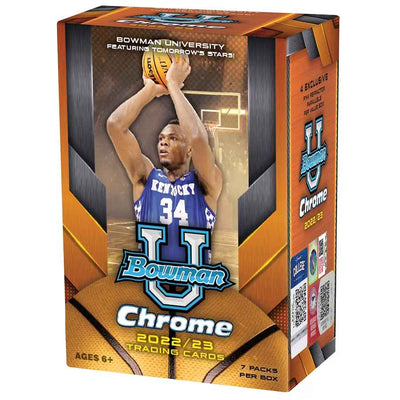 Basketball Topps 2022-23 Bowman University Chrome Basketball 7-Pack Blaster 40-Box Case
