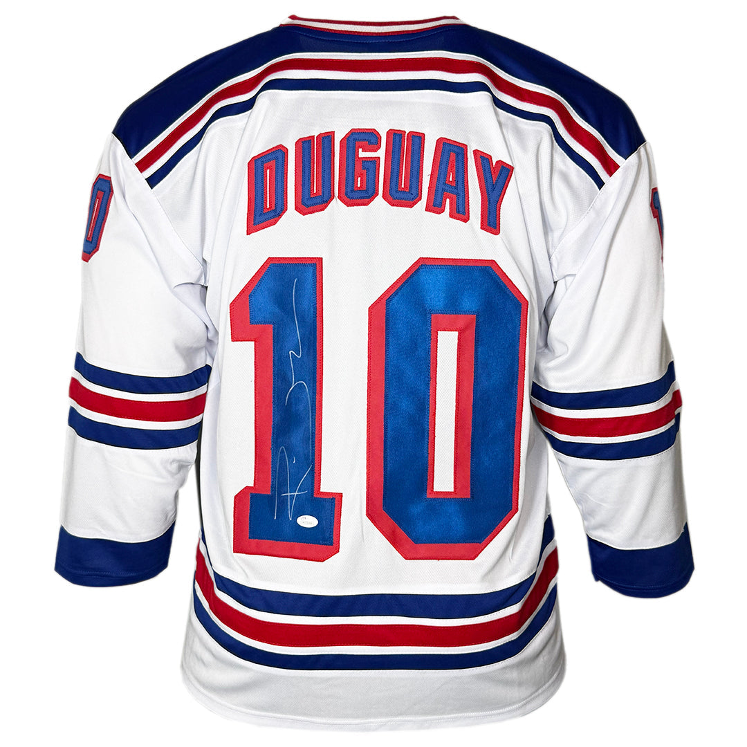 Ron Duguay Signed New York White Hockey Jersey (Jsa)