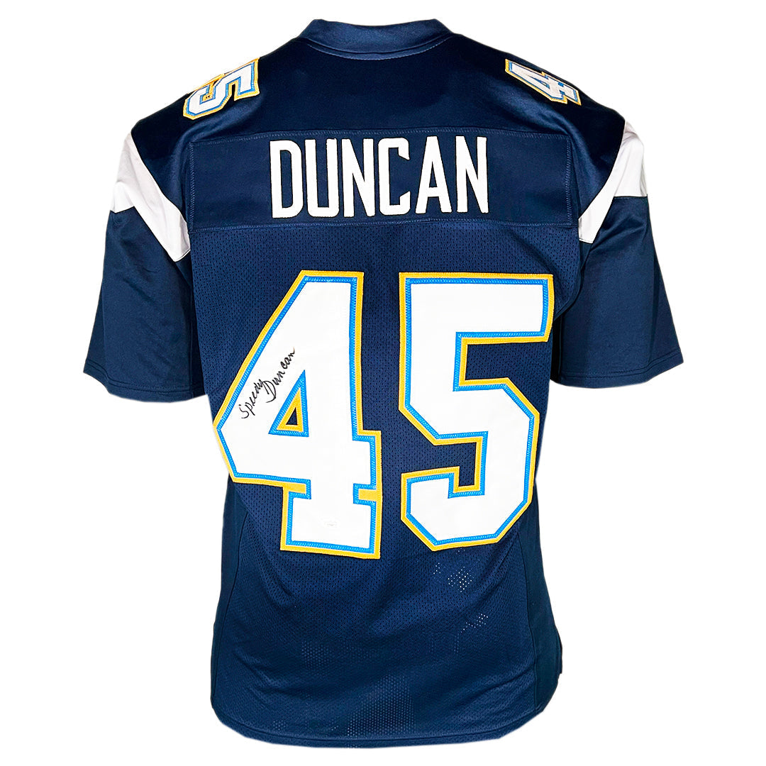 Speedy Duncan Signed San Diego Navy Football Jersey (Jsa)