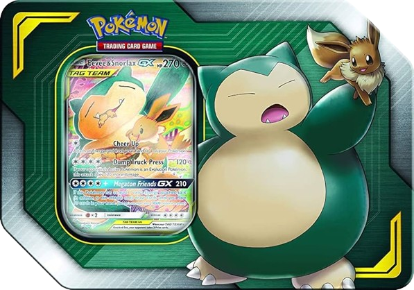 Pokémon Tag Team Eevee & Snorlax GX Tin [2021 Reprint]