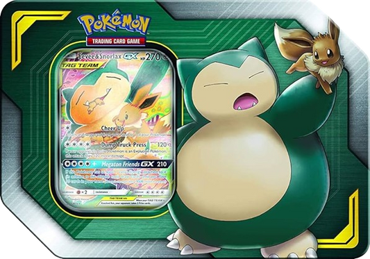 Pokémon Tag Team Eevee & Snorlax GX Tin [2021 Reprint]