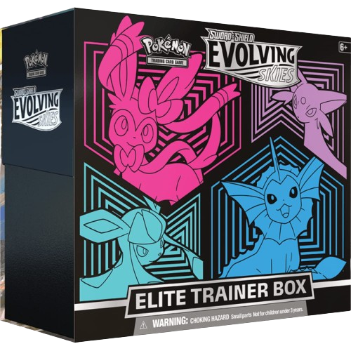 Pokémon Evolving Skies Vaporeon, Espeon, Glaceon & Sylveon ETB
