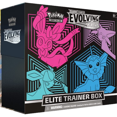 Pokémon Evolving Skies Vaporeon, Espeon, Glaceon & Sylveon ETB