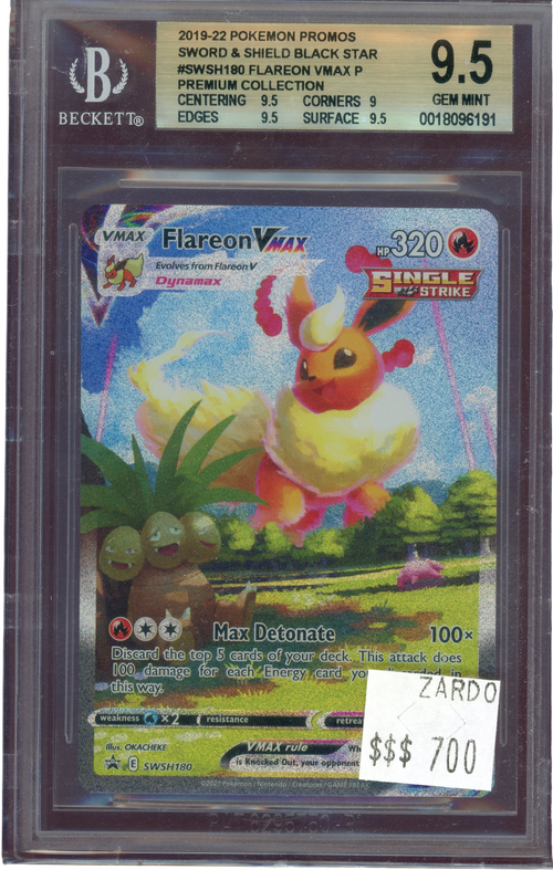 Pokémon BGS 9.5 Flareon VMAX Black Star Promo