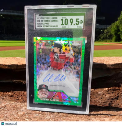 Sports Topps 2023 Topps Chrome Green Refractor Corbin Carroll #Cc-6 60/99 Autograph